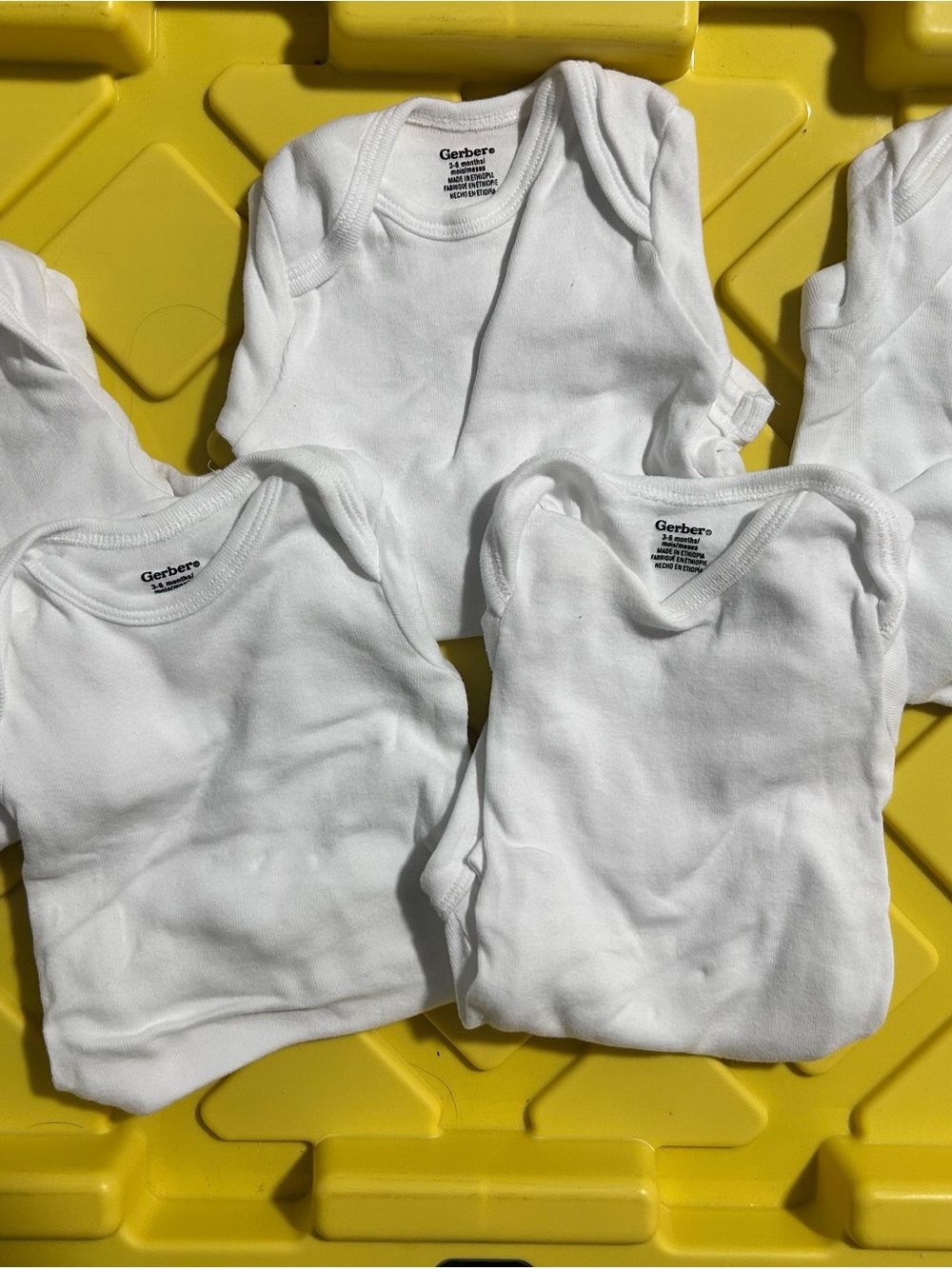 Gerber White Infant Long-Sleeve Bodysuits Set of 5